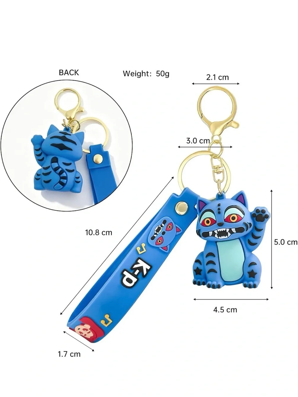 Demon Movie Hunters Cute Keychains, Mini Doll Figurine Collectibles Fun Keyring